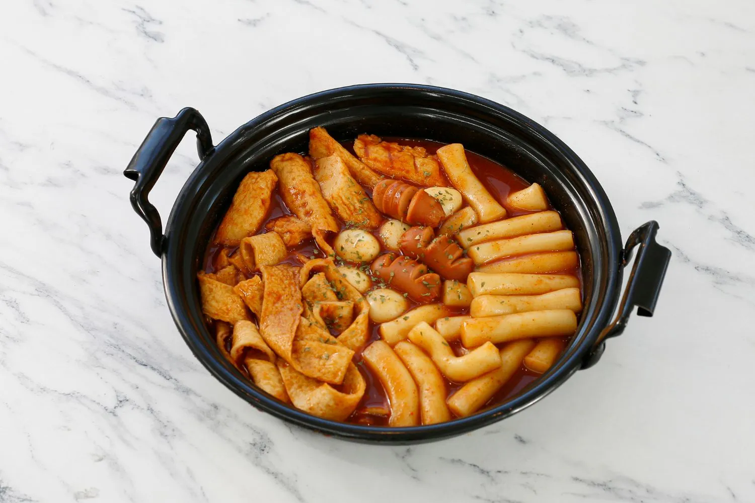 Spicy rice cakes at Hong Dae Korea Restaurant in Lawrenceville